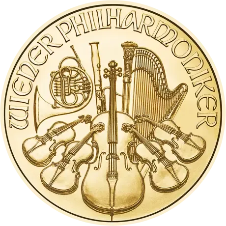 1/10 oz Златна монета Виенска Филармония